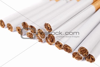 Cigarettes isolated on white background