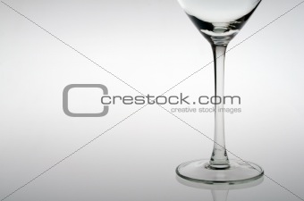 The part of cocktail glass