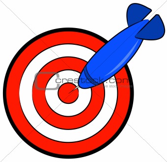 dart and bullseye