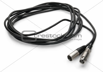 Cable connectors, isolated on white background