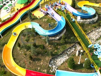Waterpark slides