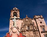 Cross Bell Steeple Valencia Church Guanajuato Mexico