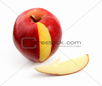 Apple and bit of apple