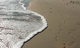 Sea Shore Footprints