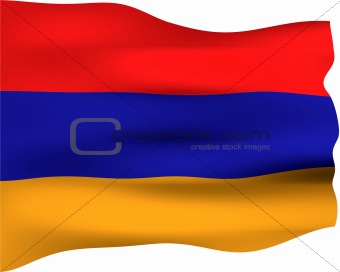 3D Flag of Armenia