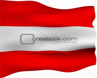 3D Flag of Austria