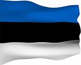 3D Flag of Estonia