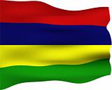 3D Flag of Mauritius