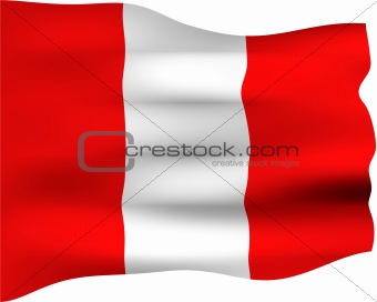 3D Flag of Peru