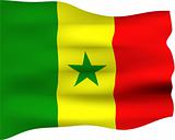 3D Flag of Senegal