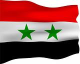 3D Flag of Syria