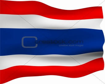 3D Flag of Thailand