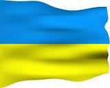 3D Flag of Ukraine