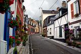 street with flowers in France village