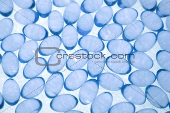 Blue capsules