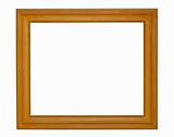 Gold plated wooden picture frame