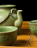Asian Teapot and Cups