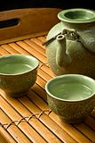 Asian Teapot and Cups