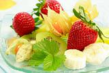 Fresh fruits as dessert with low calorie