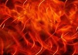 Abstract background with a burning flame