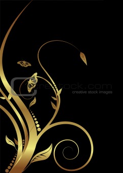 floral golden