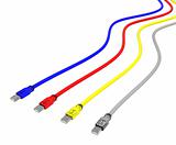 CMYK usb cables