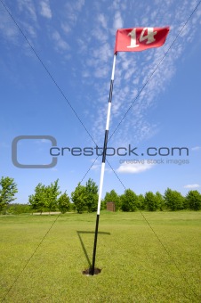 Golf flag no. 14.