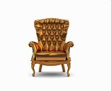 gold  armchair 