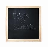 Back to school black board with path