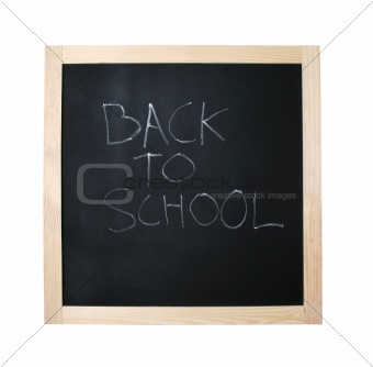 Back to school black board with path