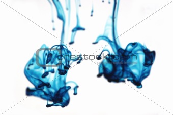 Abstract blue liquid