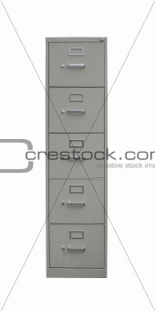 Isolated filing cabinet with path