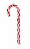 Big candy cane isolated with path