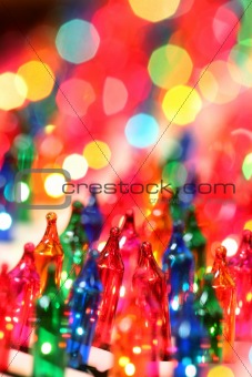Festive christmas lights