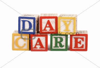 Daycare - alphabet blocks isolated