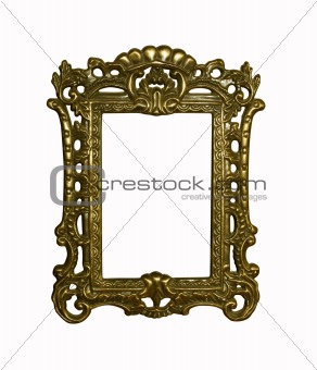 vintage frame with clipping path