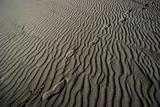 Footprints in natural sand 