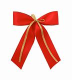 Classic red giftbow with path