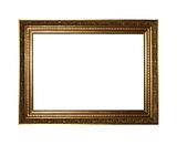 Golden frame with clipping path