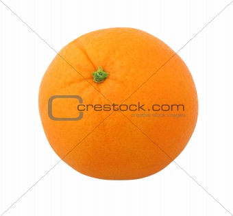 Perfect orange isolated with path