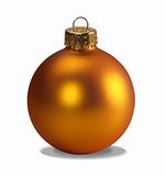 Yellow ornament with clipping path