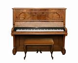 Antique Piano with path
