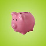 Piggybank isolated on white with clipping path