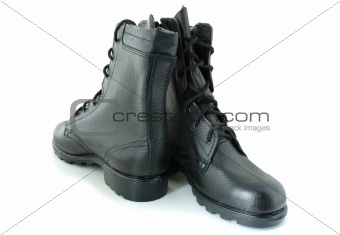 Army boots.