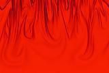 Red silk veil