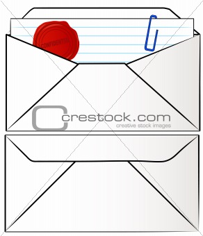 envelope with confidential document