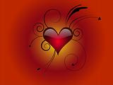 Vector Heart Grunge Illustration