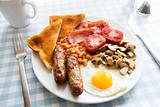 Traditional English cooked breakfast