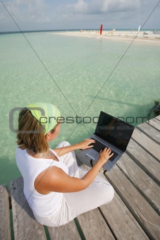 Woman on Laptop 