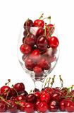 cherries in a glass 